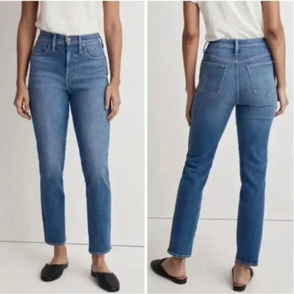 NEW Madewell Stovepipe Jeans in Leaside Wash,‎ 25